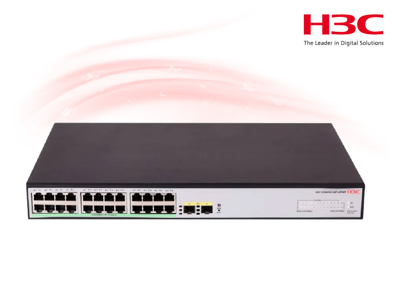 รูปสินค้า H3C Aolynk S1600V2-26P-HPWR L2 Ethernet Switch